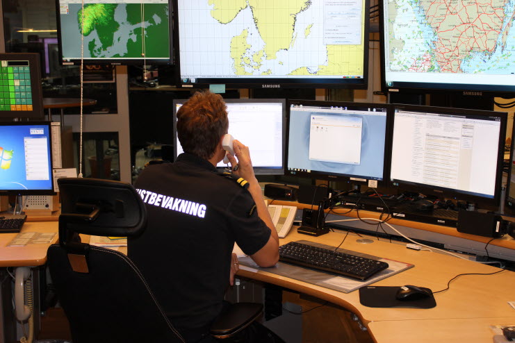 Kustbevakningens ledningscentral finns i Göteborg. Foto: Kustbevakningen.