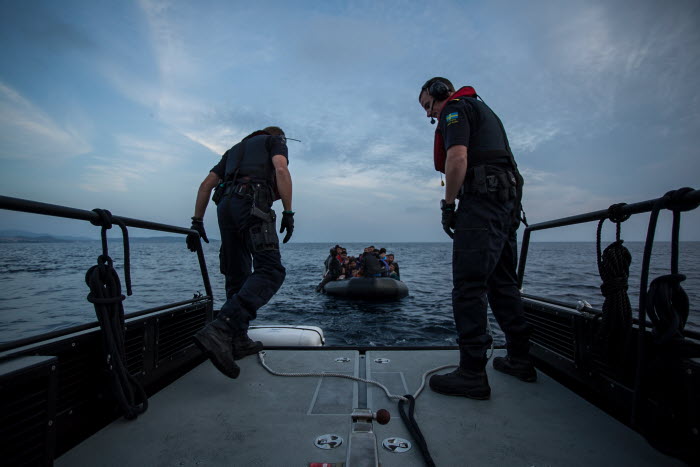 Sjöräddning utanför Lesbos